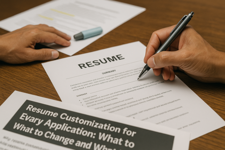 Resume Customization for Every Application: What to Change and What to Keep